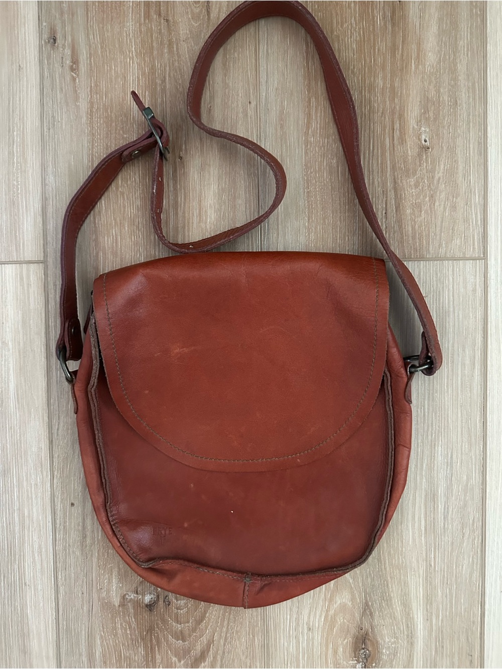 Vintage Frye leather Saddle Bag 1980s